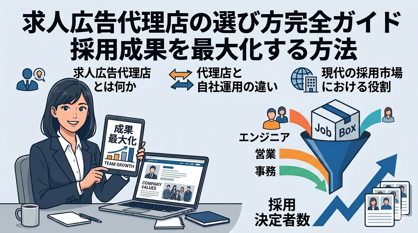 求人広告代理店の選び方完全ガイド｜採用成果を最大化する方法