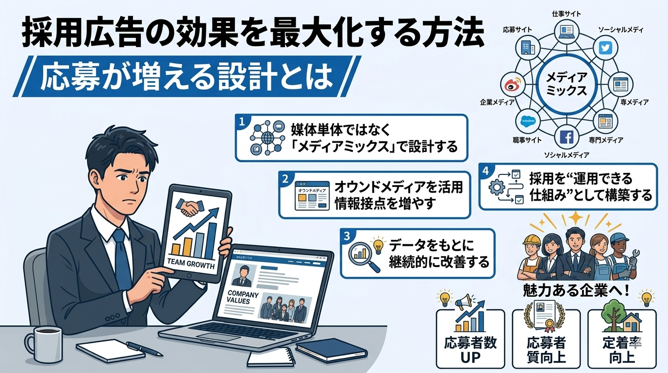 採用広告の効果を最大化する方法｜応募が増える設計とは