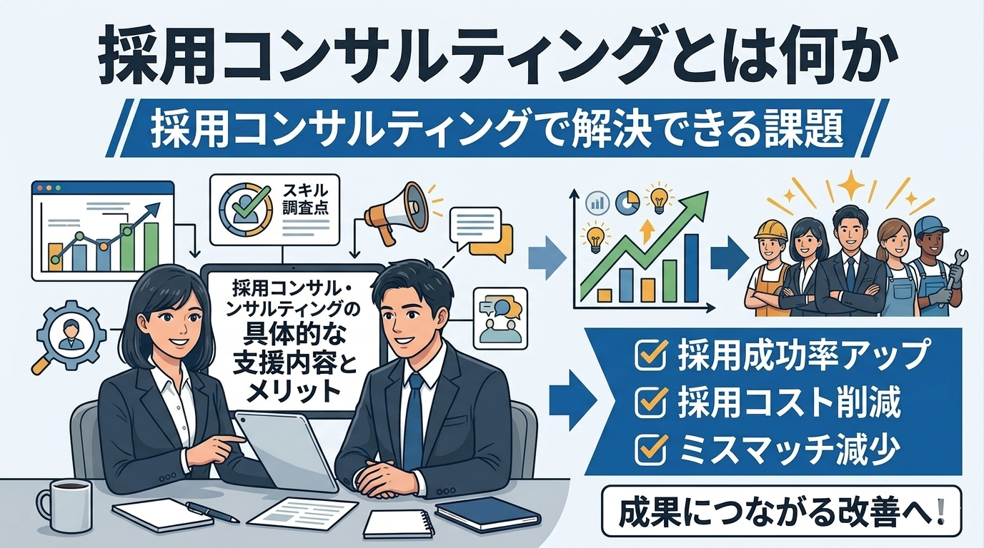 採用コンサルティングで採用は変わる？うまくいかない原因と成果につながる改善アプローチ
